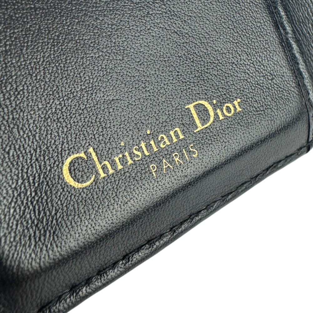 CHRISTIAN DIOR 2005 Noir Diorissimo Sac à main en toile LHQ277