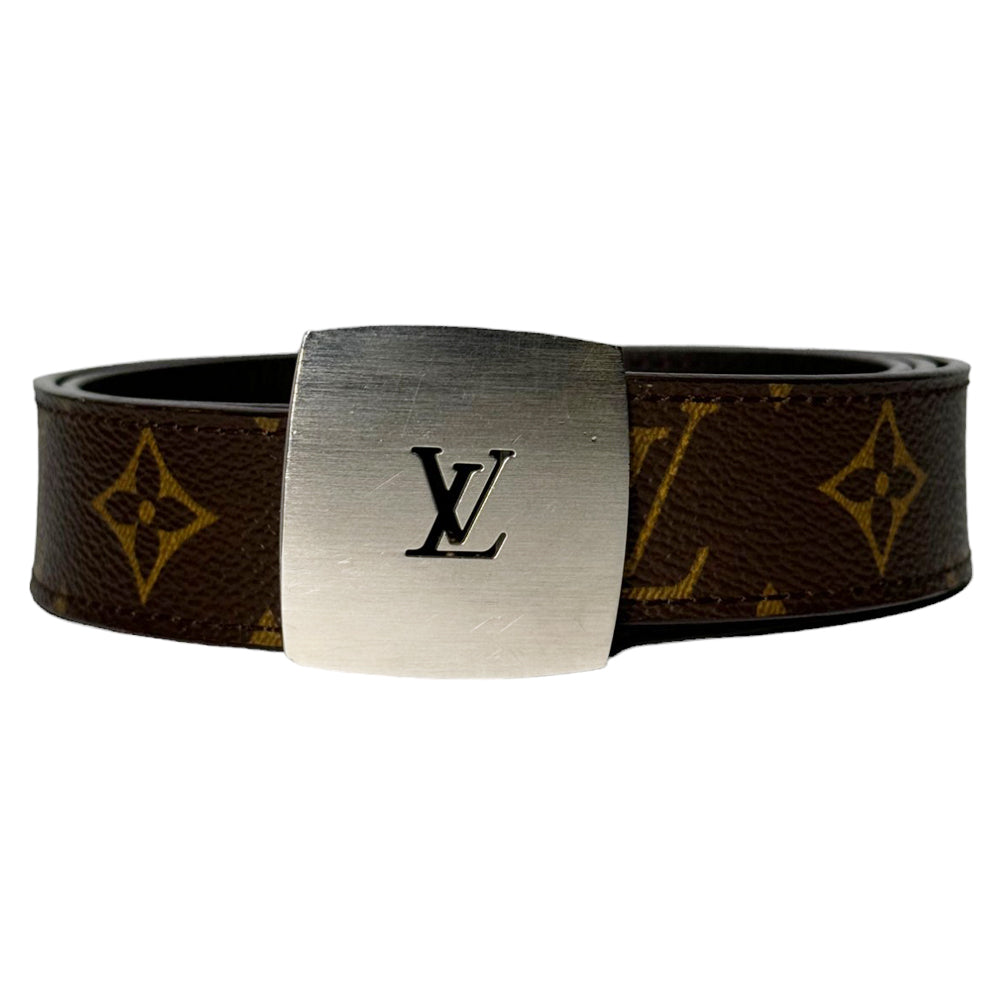 LOUIS VUITTON Mens Monogram Belt Size 85-(34W) LHQ36