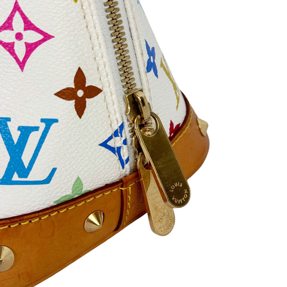 LOUIS VUITTON Alma PM White Multicolour Handbag LHQ360