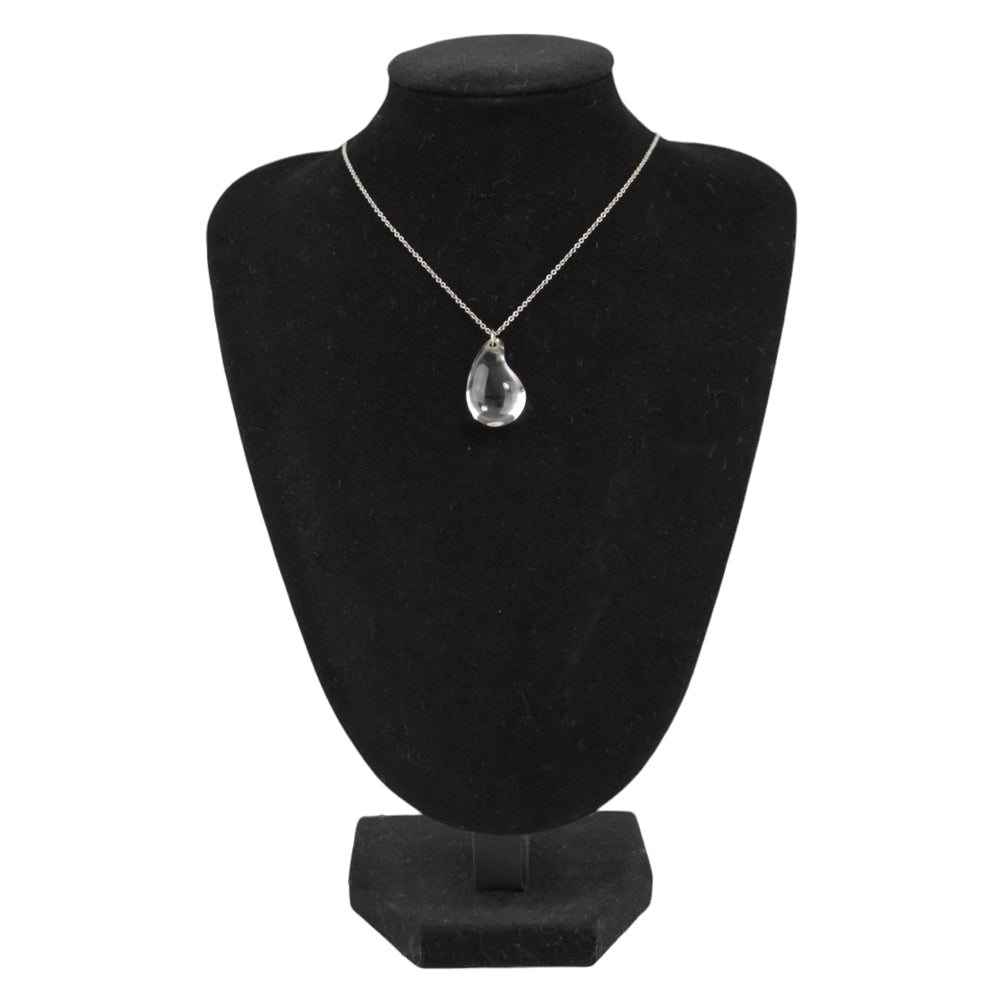 TIFFANY & Co. Teardrop Crystal Pendant Necklace LHQ377