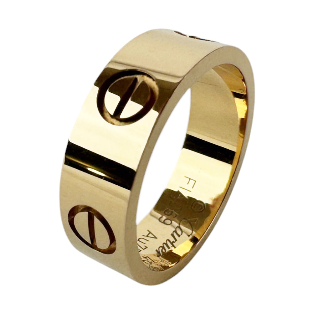 CARTIER Gold Love Ring Size J 1/2 LHQ382