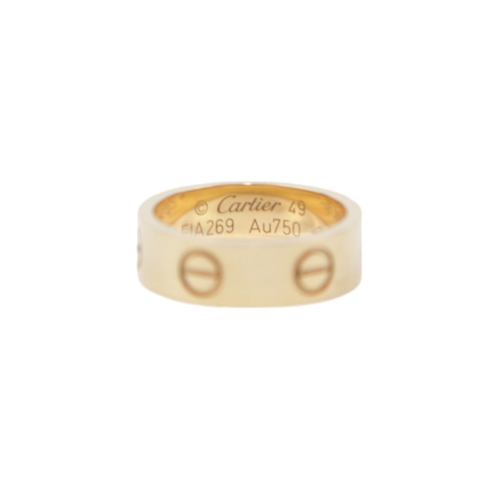 CARTIER Gold Love Ring Size J 1/2 LHQ382