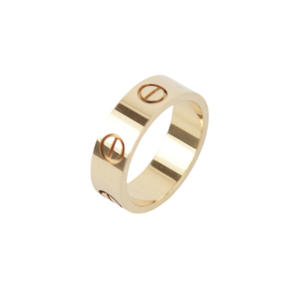 CARTIER Gold Love Ring Size J 1/2 LHQ382