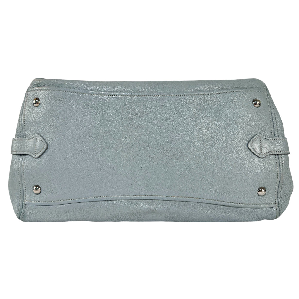 MIU MIU Grey Leather Shoulder Bag LHQ386