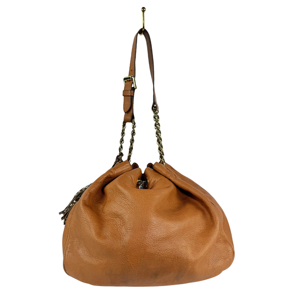 MULBERRY Brown Cory Hobo Leather Shoulder Bag LHQ387