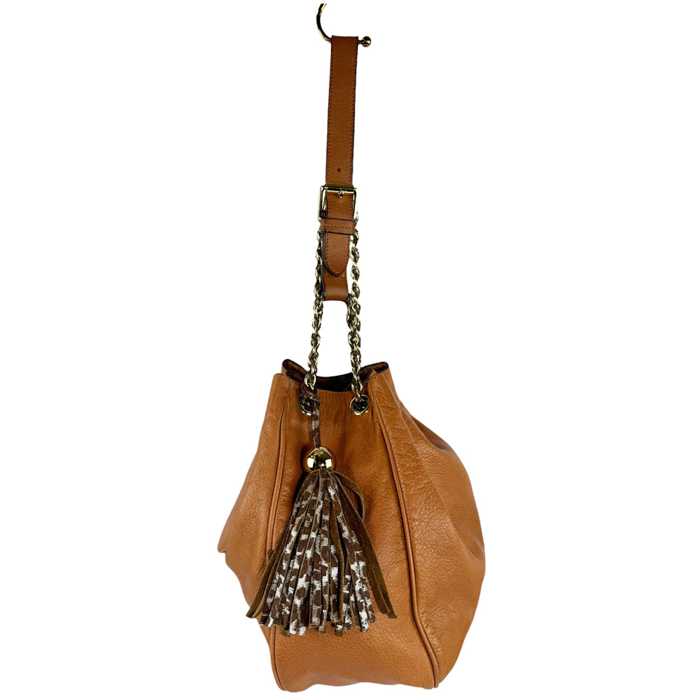 MULBERRY Brown Cory Hobo Leather Shoulder Bag LHQ387