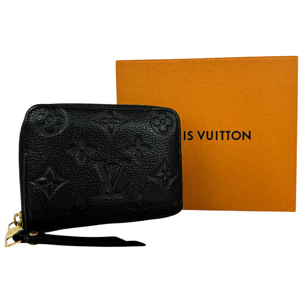 LOUIS VUITTON Empreinte Zippy Coin Purse Black LHQ394