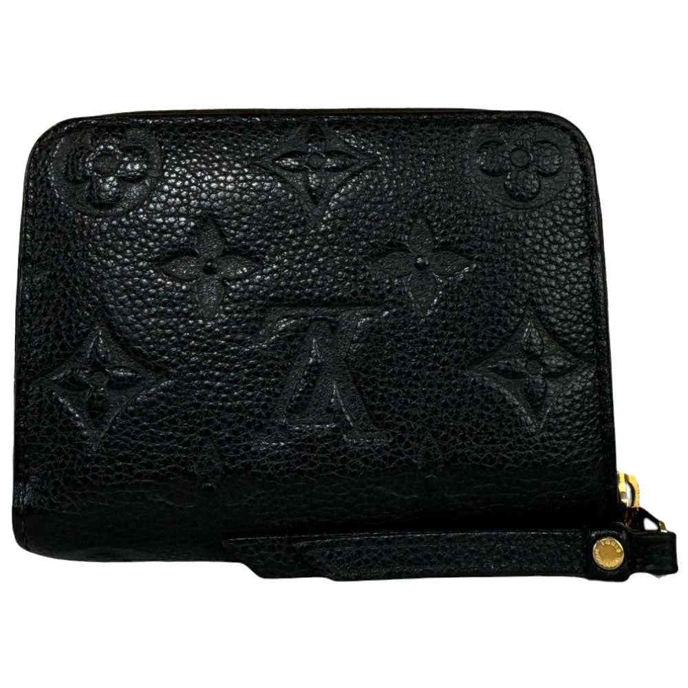 LOUIS VUITTON Empreinte Zippy Coin Purse Black LHQ394