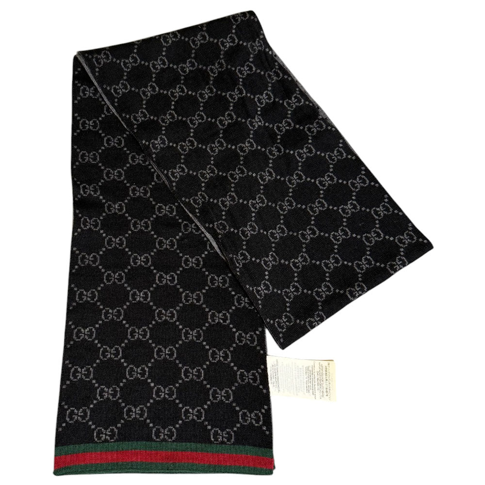 GUCCI Sherry GG Wool Scarf LHQ395