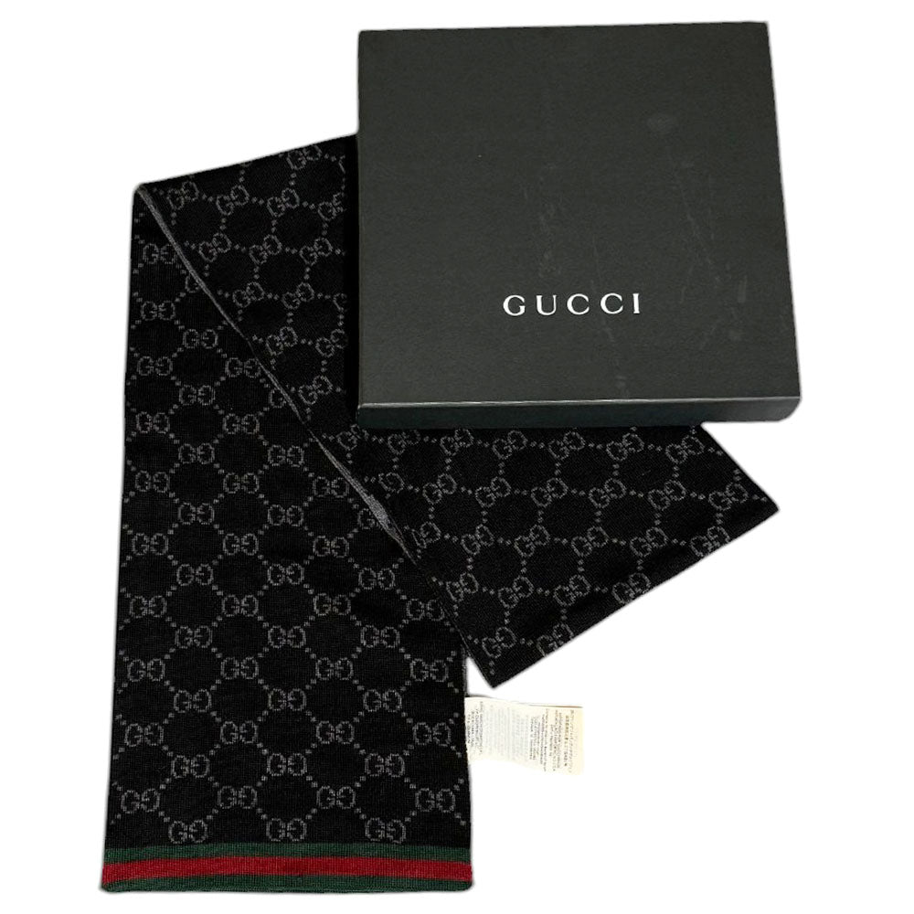 GUCCI Sherry GG Wool Scarf LHQ395