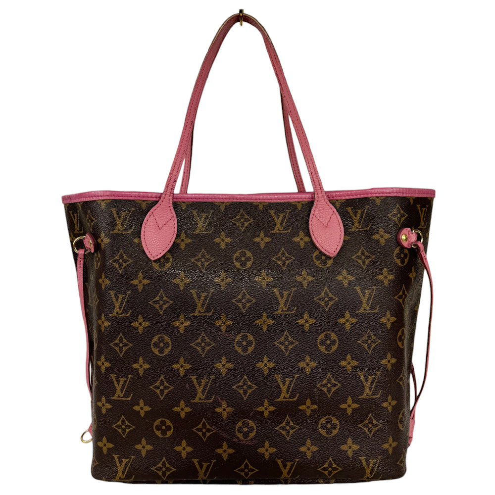 LOUIS VUITTON Neverfull MM Monogram Ikat Rose Velour LHQ397