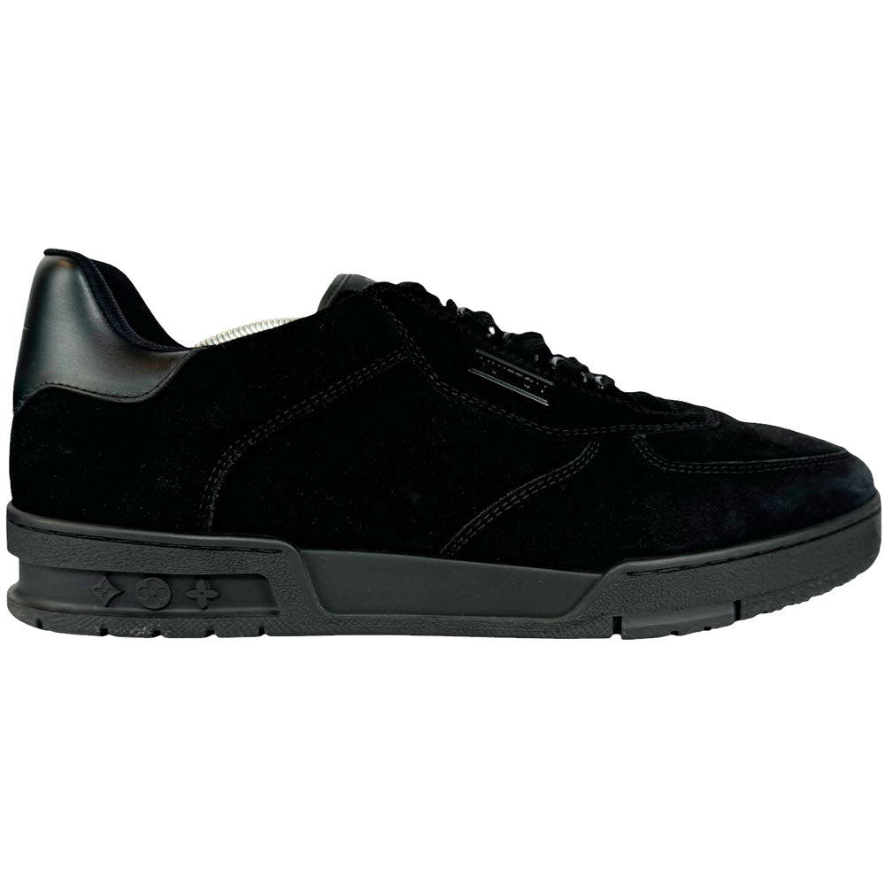 LOUIS VUITTON Mens Black Suede Skate Trainers Size 10 UK LHQ409