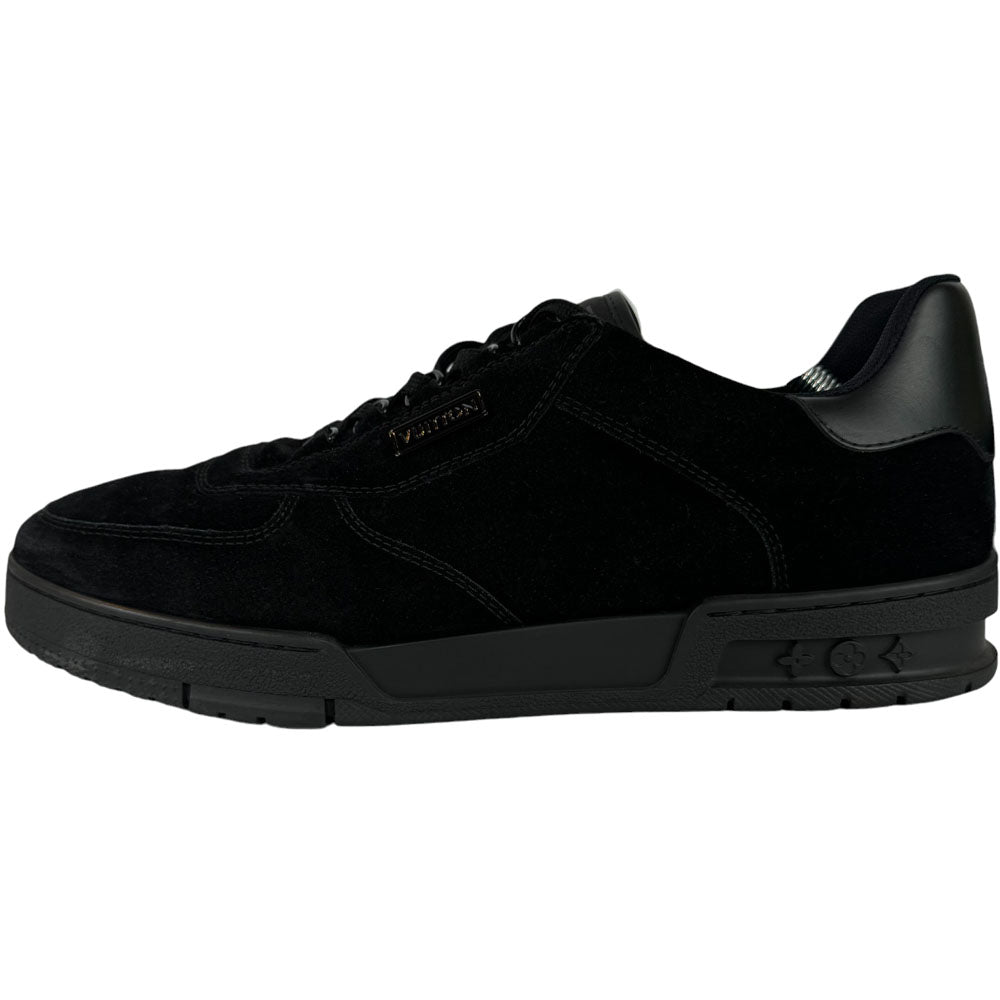 LOUIS VUITTON Mens Black Suede Skate Trainers Size 10 UK LHQ409