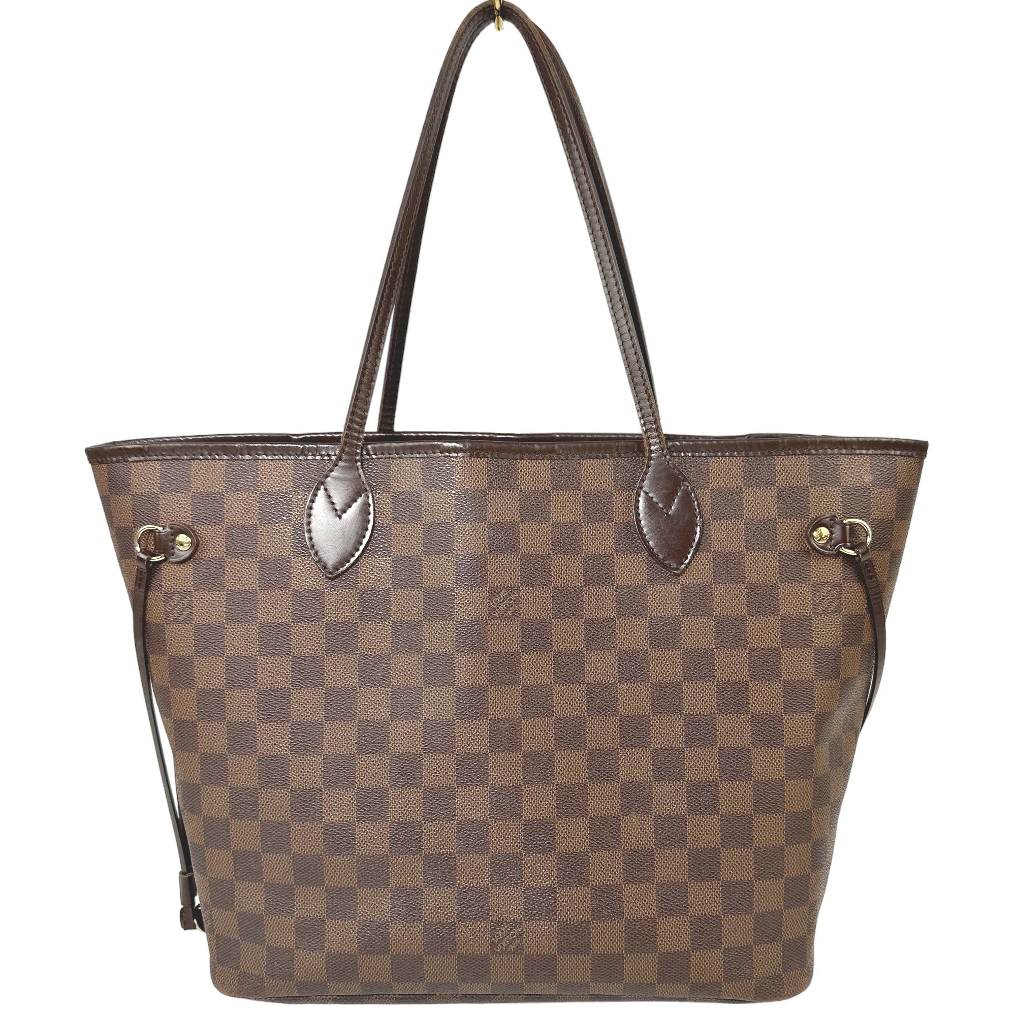 LOUIS VUITTON Neverfull MM Damier Ebene Tote Shoulder Bag LHQ41