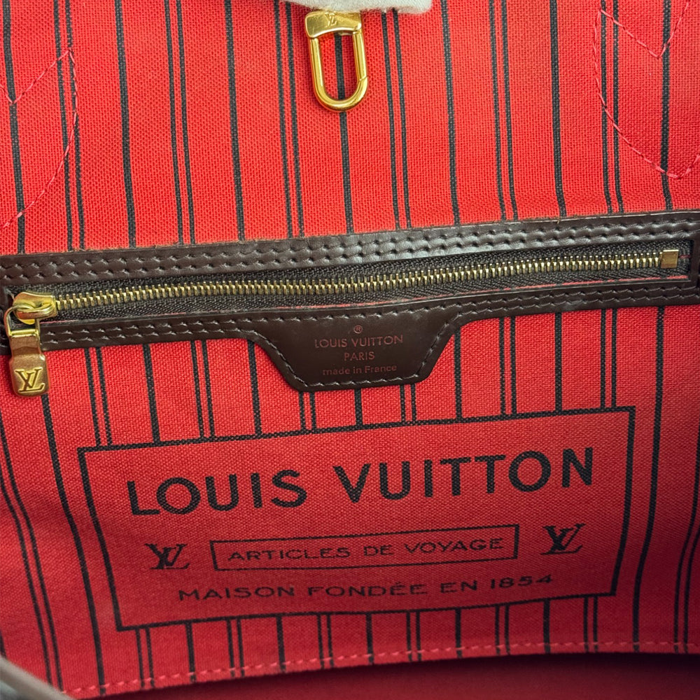 LOUIS VUITTON Neverfull PM Damier Ebene With Pochette LHQ411