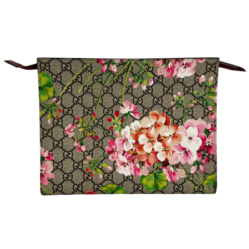 GUCCI GG Supreme Bloom Clutch Bag LHQ418