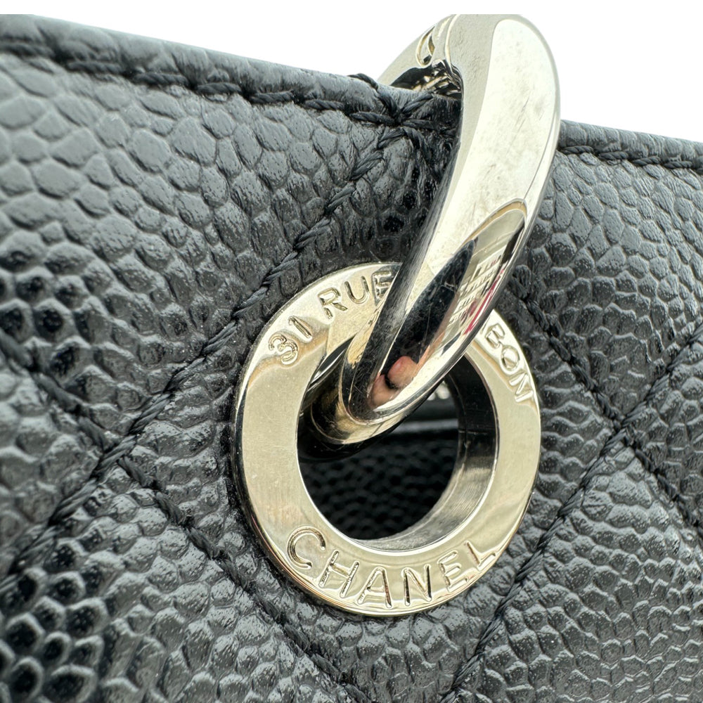 CHANEL Grand Shopping Black Leather Tote Bag LHQ422