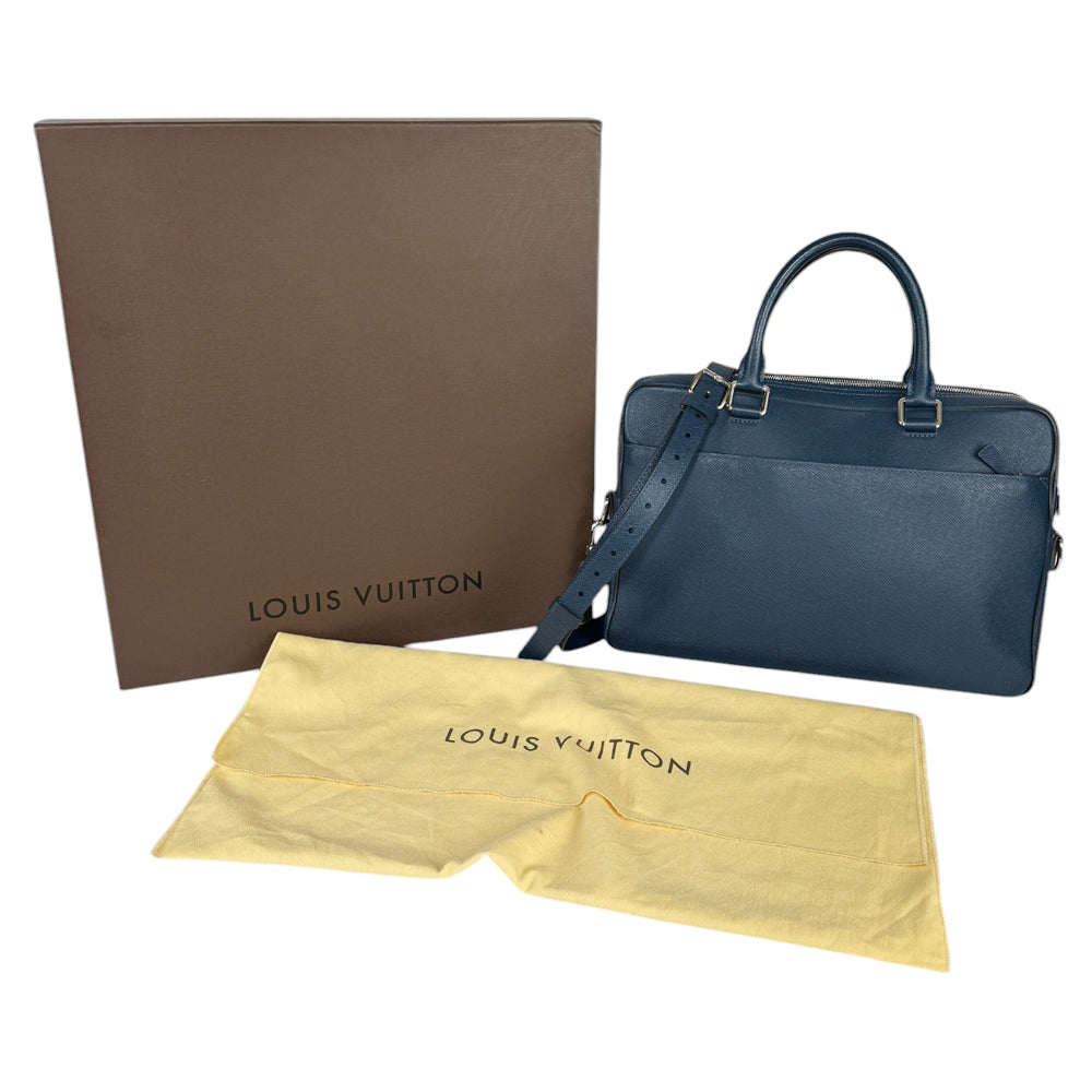 LOUIS VUITTON Porte PM Briefcase Taiga Ocean LHQ426