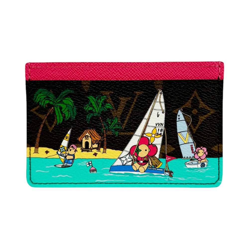 LOUIS VUITTON Monogram Sailing Vivienne Card Holder LHQ429