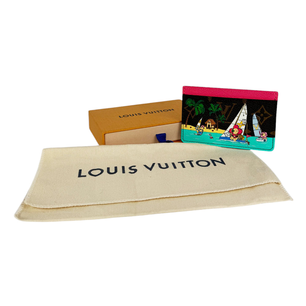 LOUIS VUITTON Monogram Sailing Vivienne Card Holder LHQ429