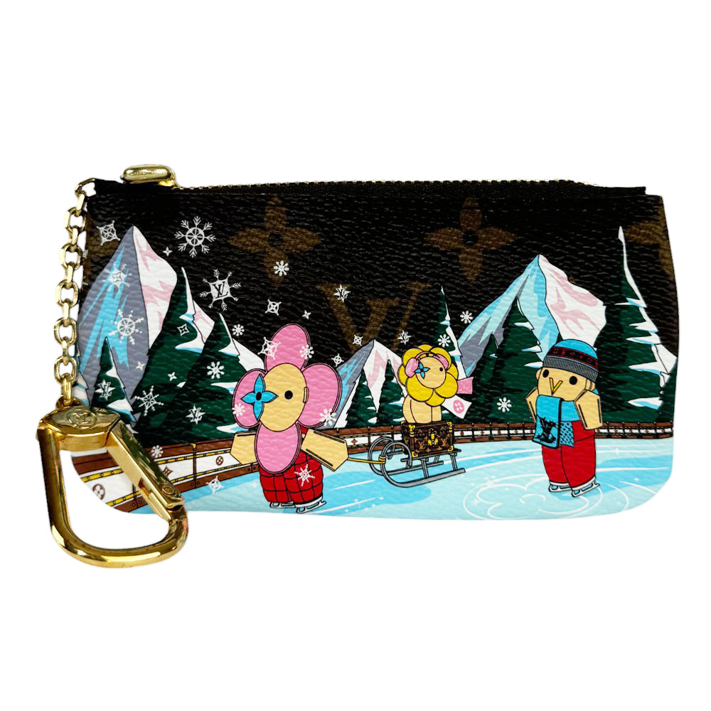 LOUIS VUITTON Christmas Animation Cles Vivienne Key Pouch LHQ430