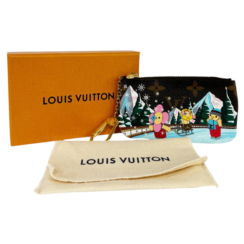 LOUIS VUITTON Christmas Animation Cles Vivienne Key Pouch LHQ430