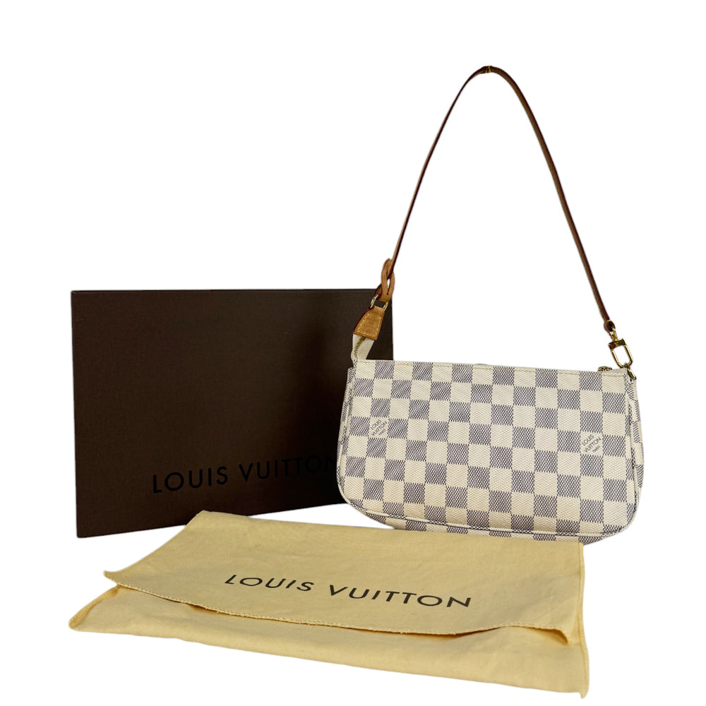 LOUIS VUITTON Pochette Damier Azur LHQ431