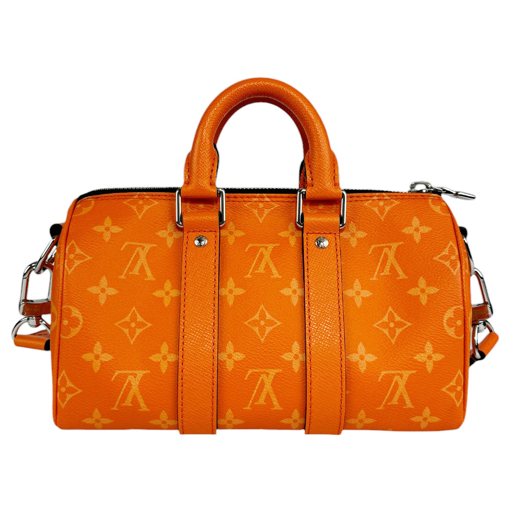 LOUIS VUITTON Keepall Bandouliere 25 Bag Orange LHQ432