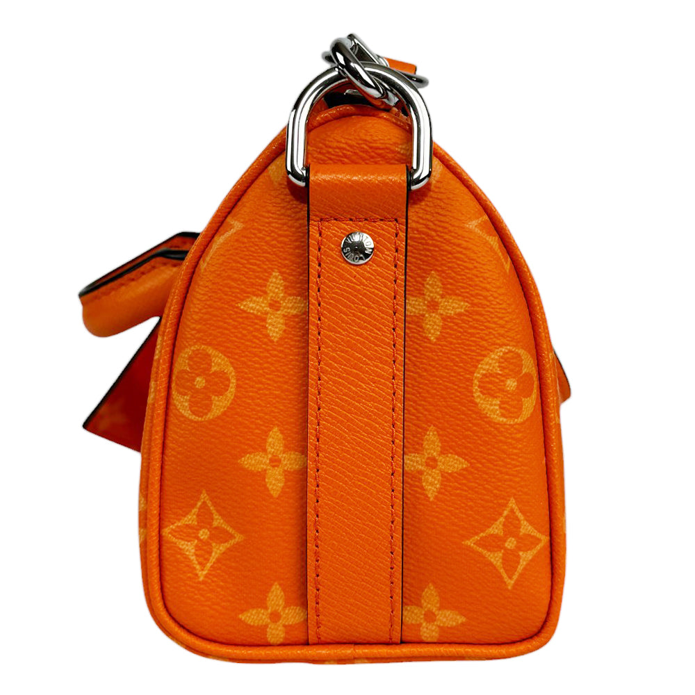 LOUIS VUITTON Keepall Bandouliere 25 Bag Orange LHQ432