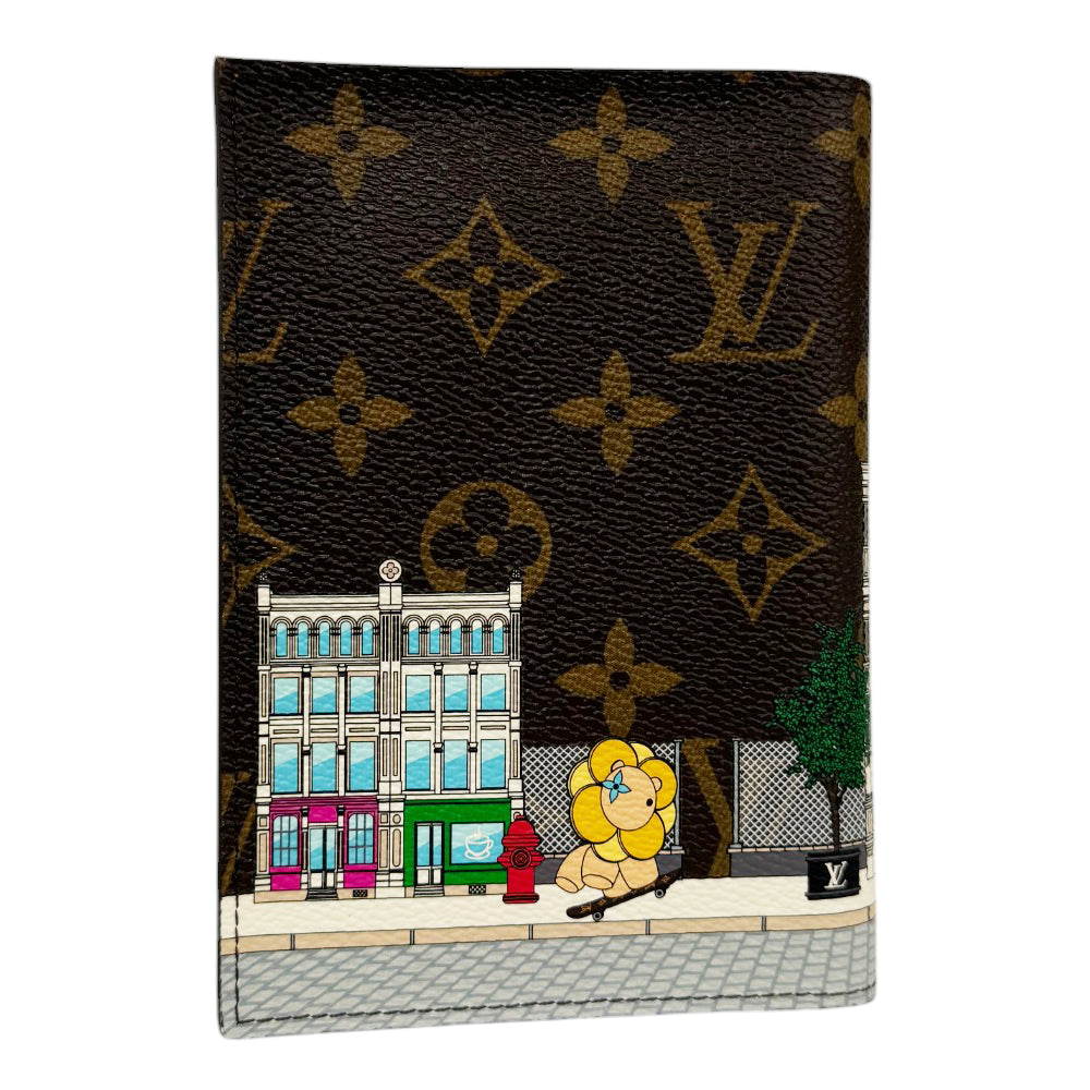 LOUIS VUITTON Christmas Animation New York Passport Cover LHQ440