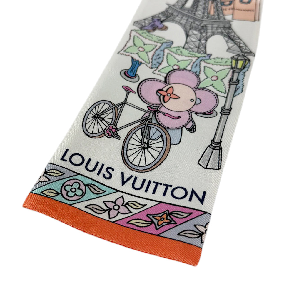 LOUIS VUITTON Silk Bandeau Hide & Seek Vivienne Monogram LIMITED EDITION LHQ442