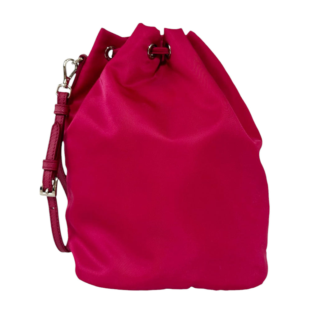 PRADA Vela Drawstring Bucket Bag LHQ446