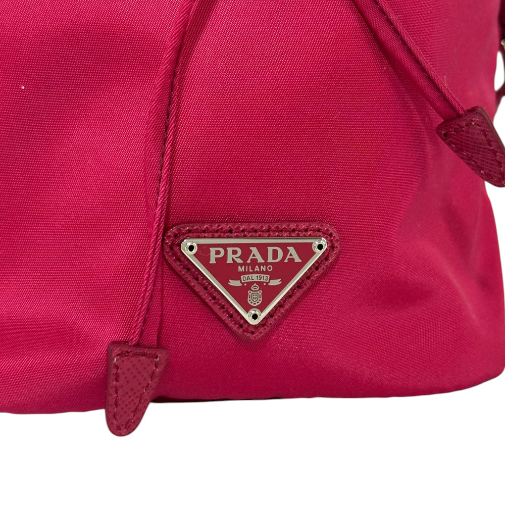 PRADA Vela Drawstring Bucket Bag LHQ446