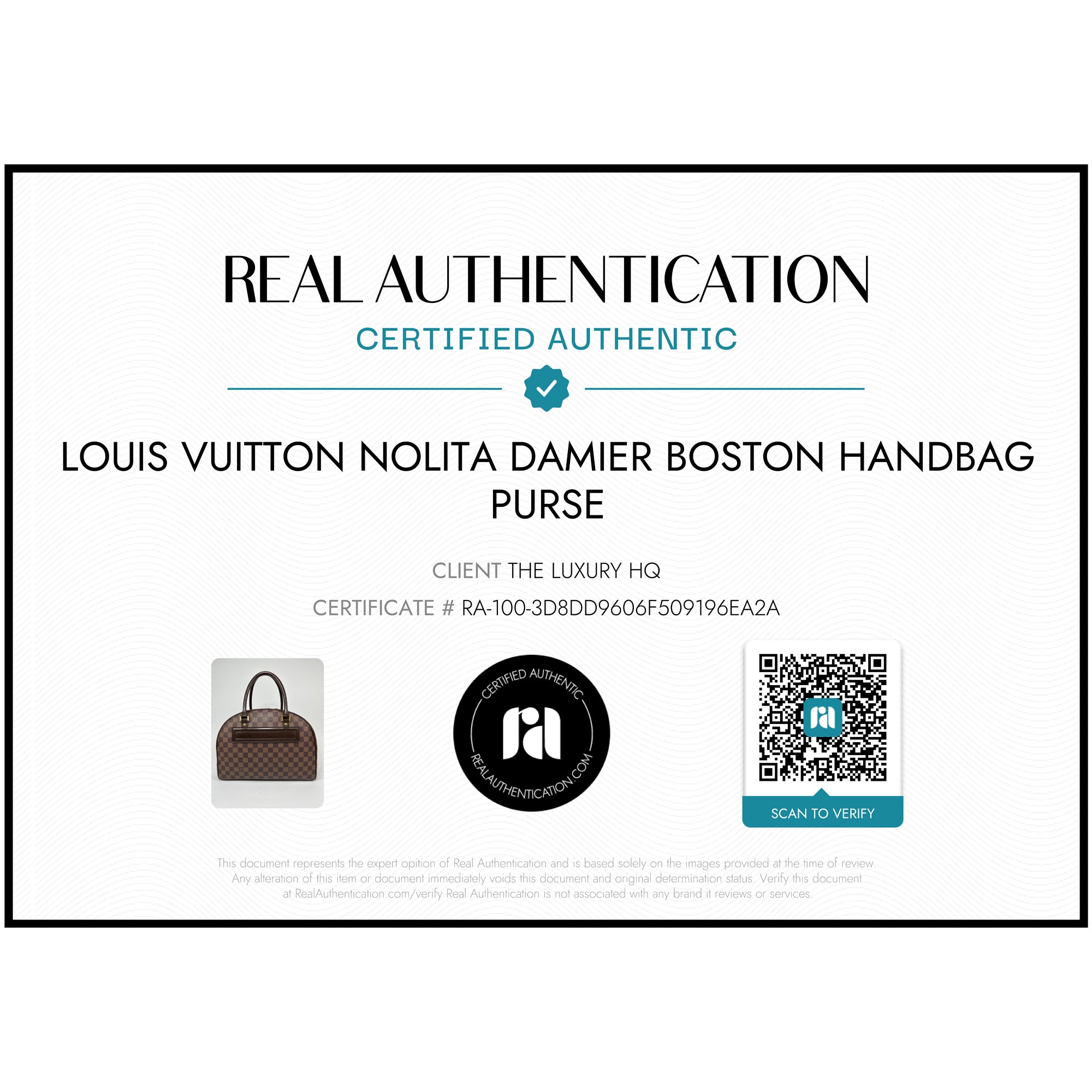 LOUIS VUITTON Bolso de mano Nolita Damier Boston LHQ45