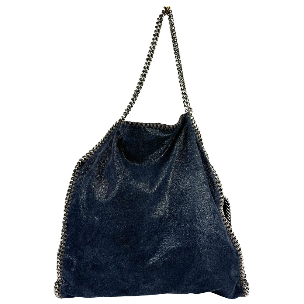 STELLA McCARTNEY Large Navy Falabella Shoulder Bag LHQ469