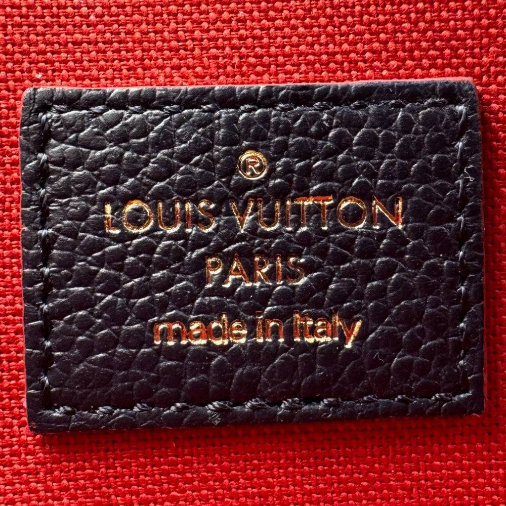 LOUIS VUITTON Pochette Felicie Empreinte Monogram Navy Shoulder Bag LHQ473