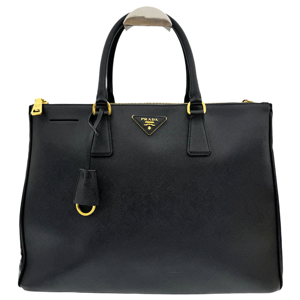 PRADA Saffiano Large Black Leather Handbag LHQ474