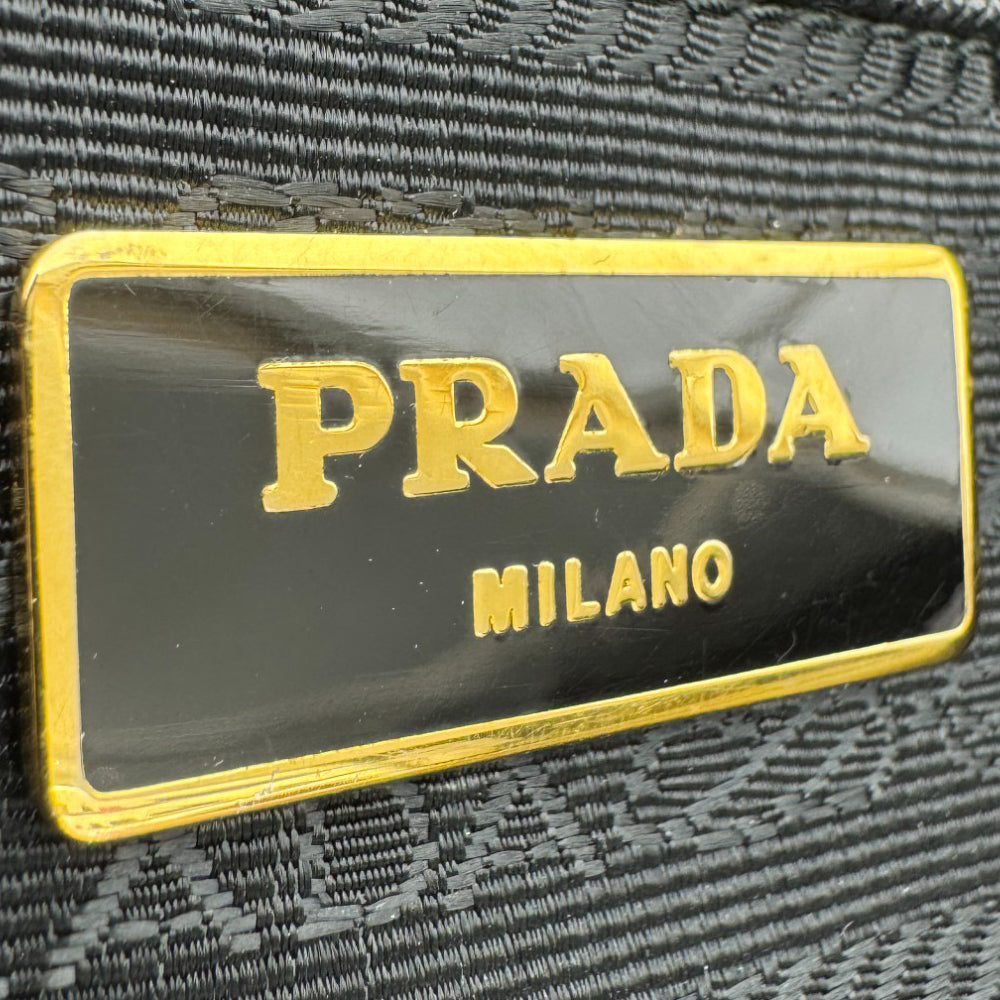 PRADA Saffiano Large Black Leather Handbag LHQ474