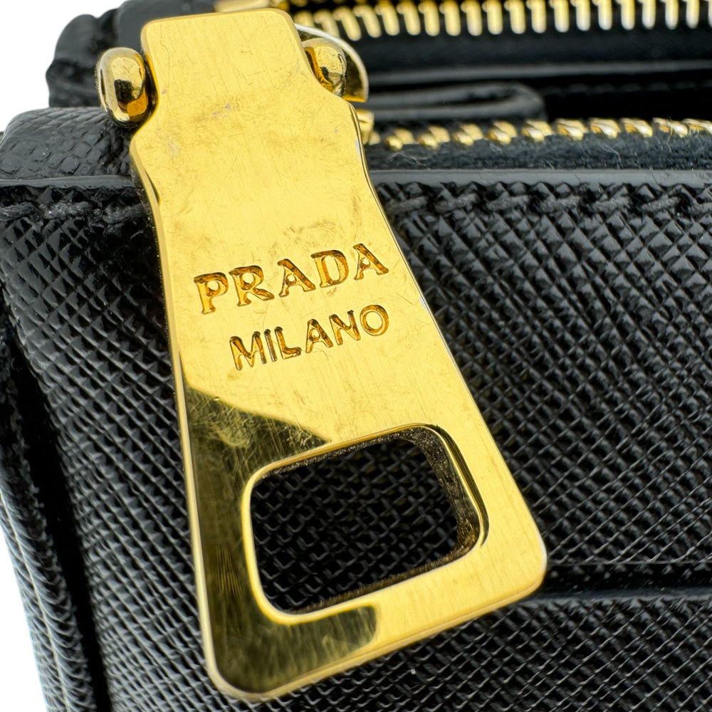 PRADA Saffiano Large Black Leather Handbag LHQ474