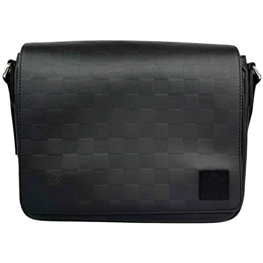 LOUIS VUITTON District Damier Infini PM Black Messenger Bag LHQ484