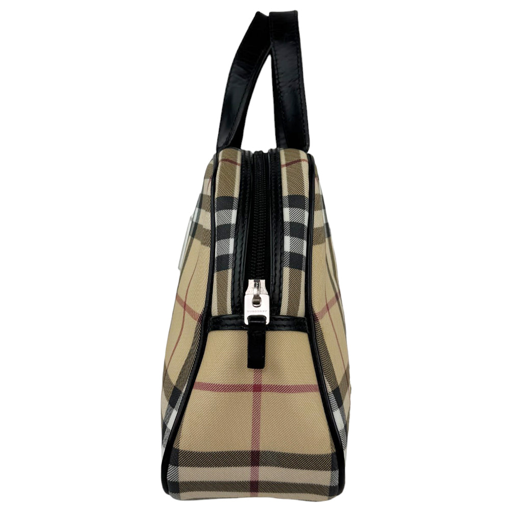 BURBERRY Nova Check Handle Bag LHQ497