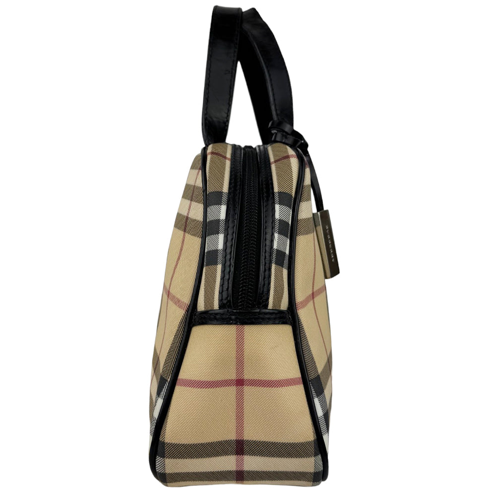 BURBERRY Nova Check Handle Bag LHQ497