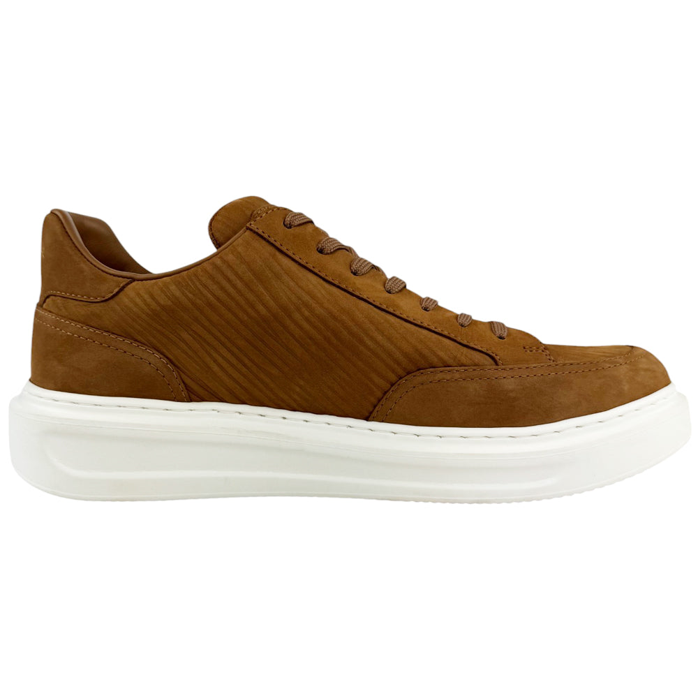 LOUIS VUITTON Brown Leather Beverley Hills Trainer Size 8 UK LHQ513