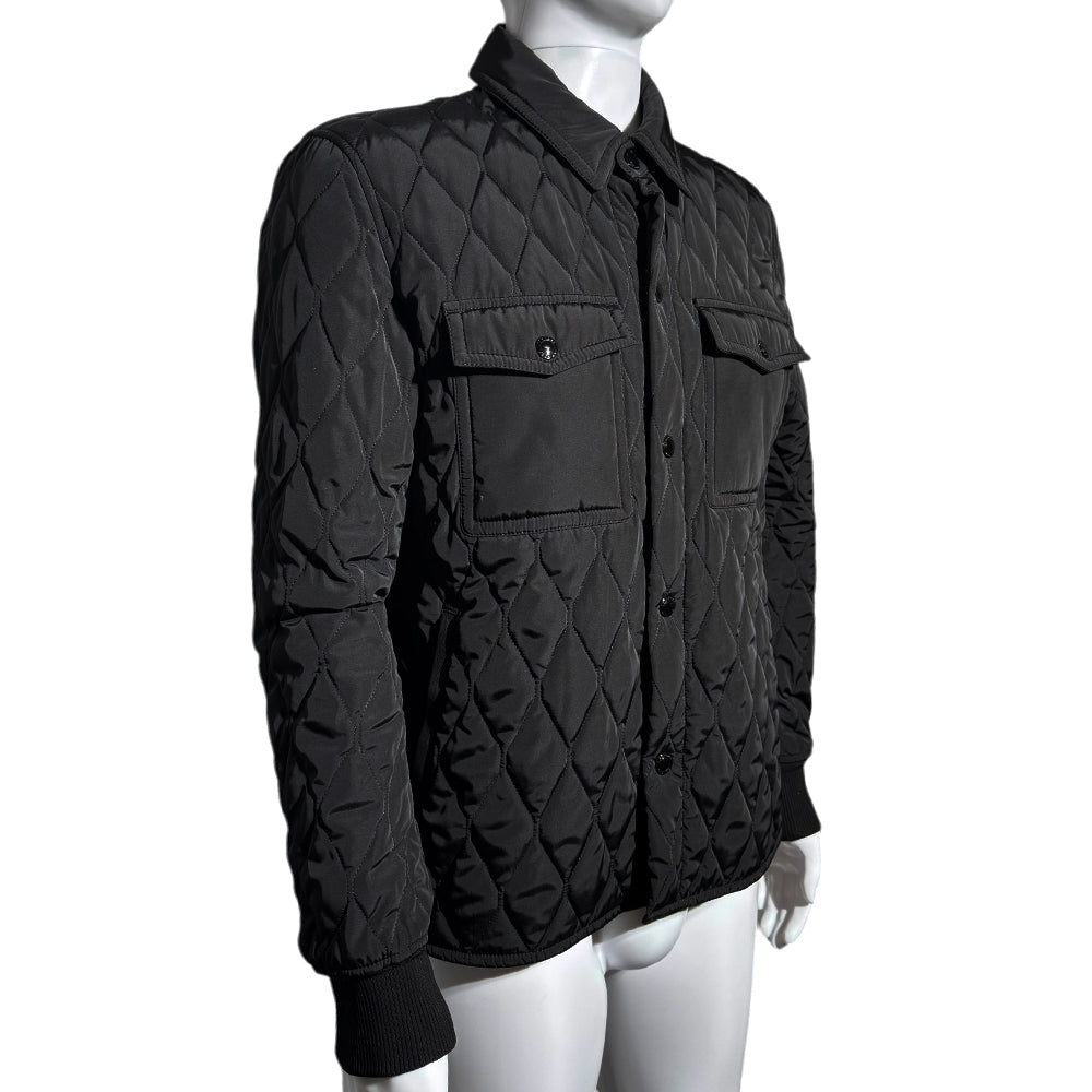 TOM FORD Quilted Black Breast Pocket Jacket Size Large LHQ515