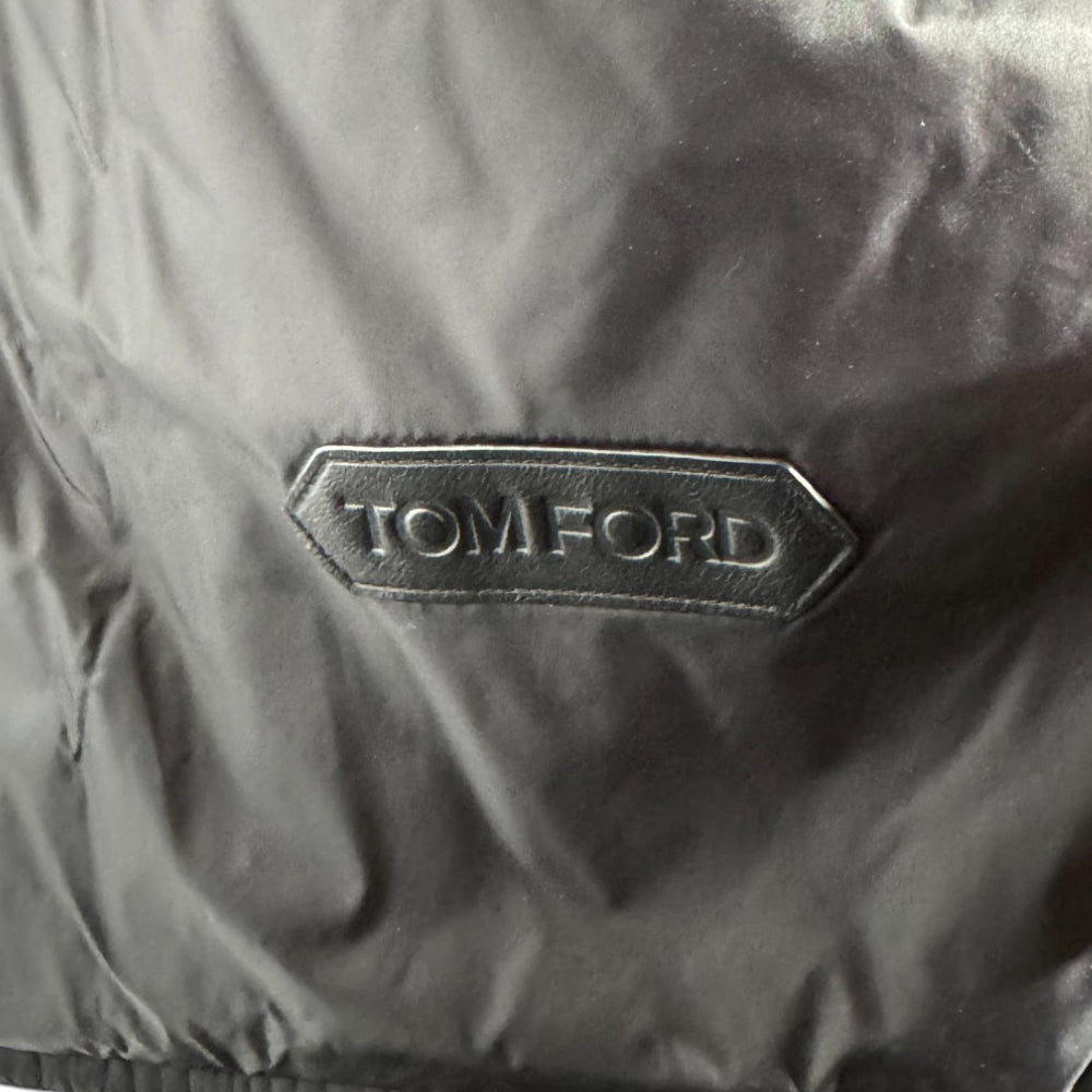 TOM FORD Quilted Black Breast Pocket Jacket Size Large LHQ515