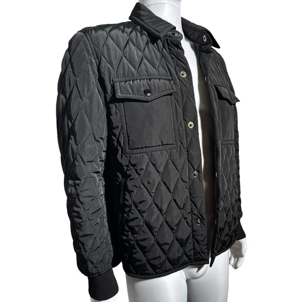 TOM FORD Quilted Black Breast Pocket Jacket Size Large LHQ515