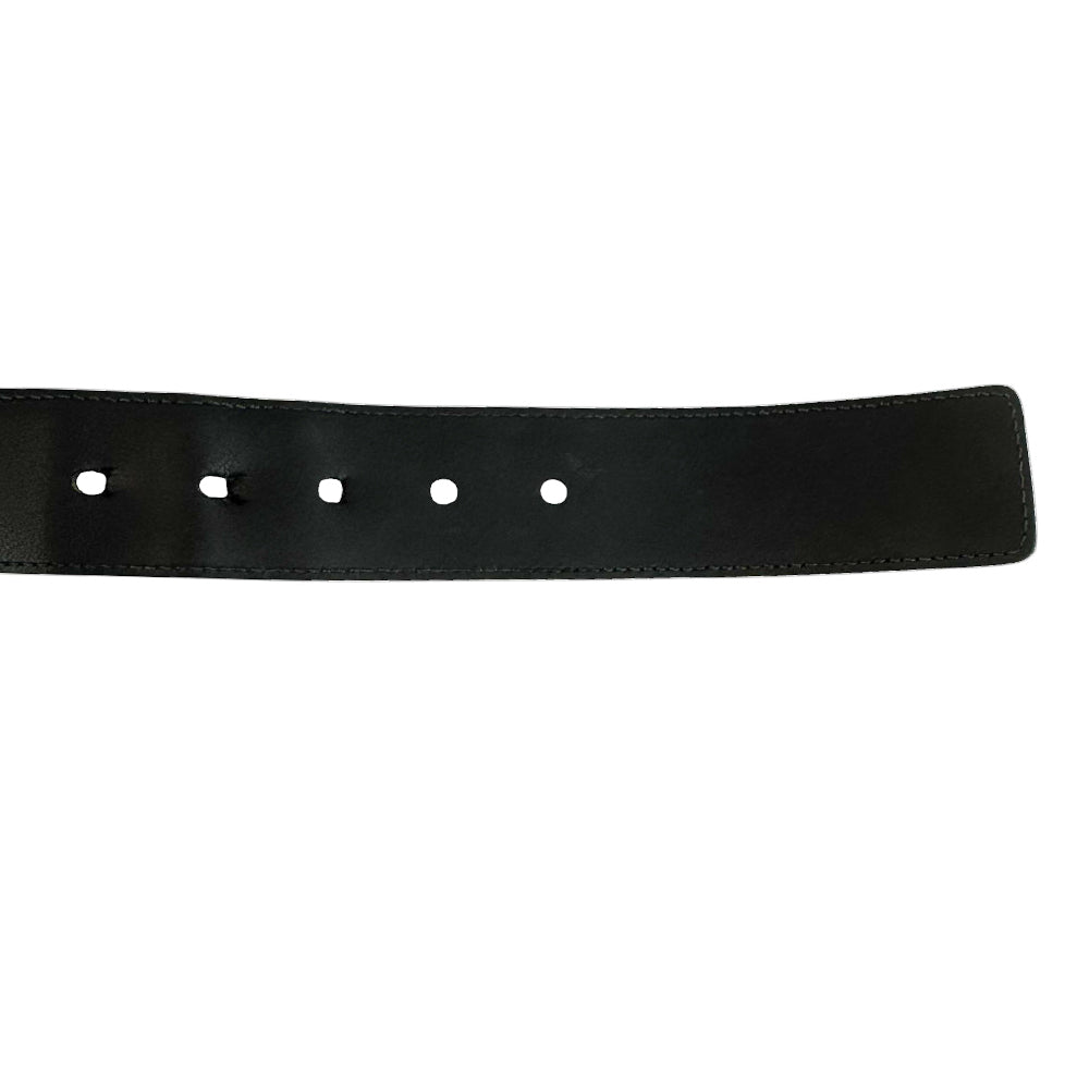 GUCCI Black Leather Belt Size 100cm LHQ518