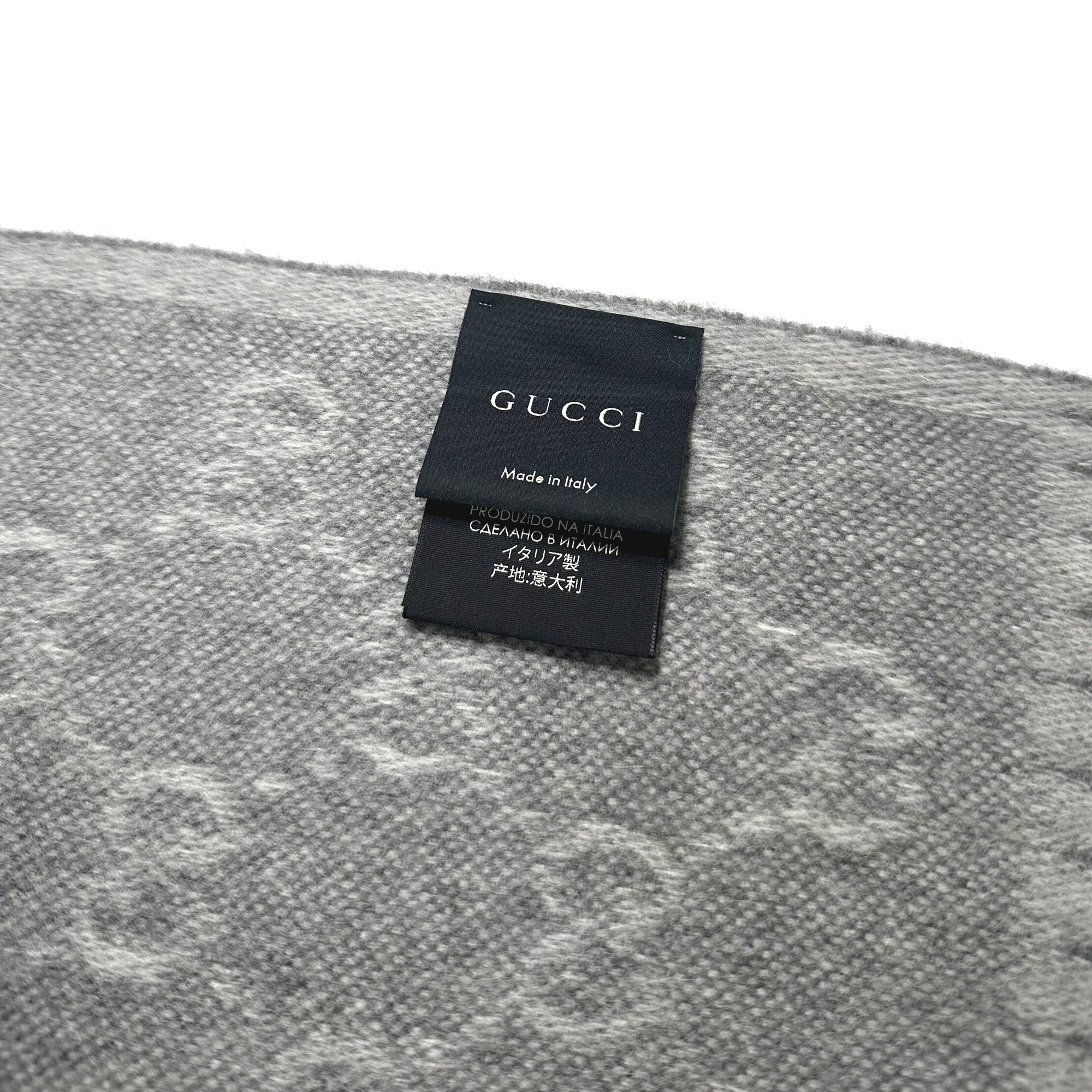 Sciarpa GUCCI GG a righe rosse/blu LHQ52