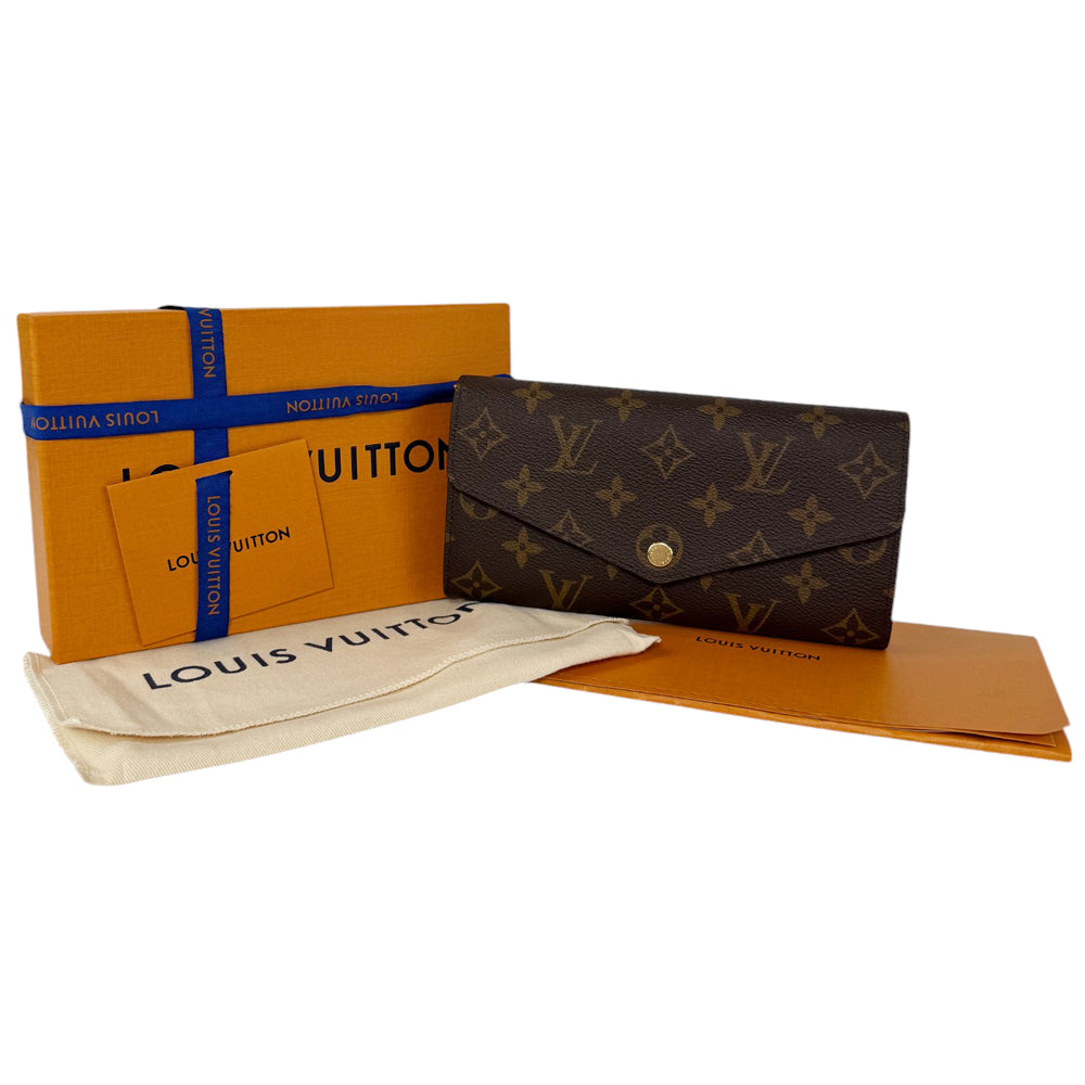 LOUIS VUITTON Sarah Brown Monogram Purse Wallet LHQ520