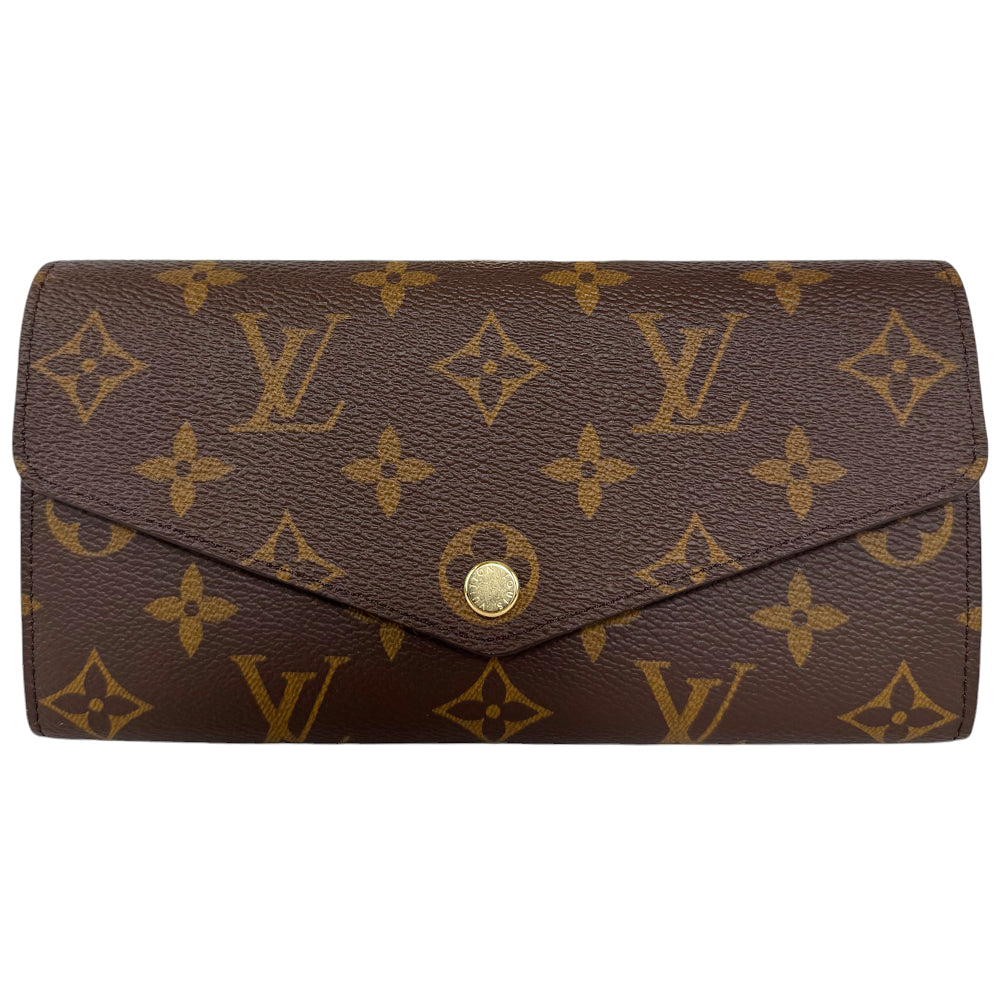 LOUIS VUITTON Sarah Brown Monogram Purse Wallet LHQ520